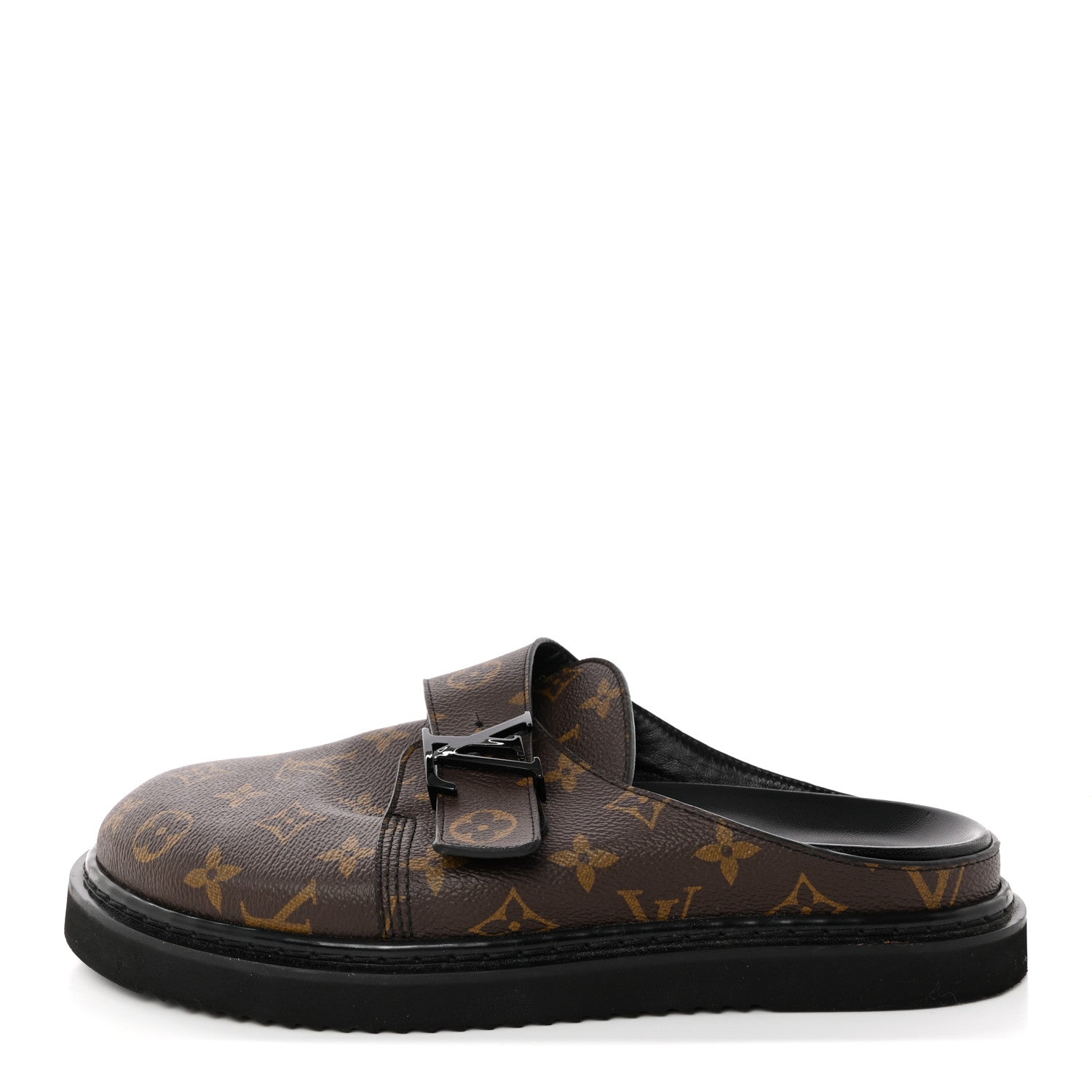 Louis Vuitton Monogram LV Easy Mens Mule 8 Black 1 of 12