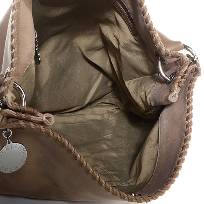 Stella McCartney Faux Leather Shaggy Deer Falabella Hobo Beige 5 of 7