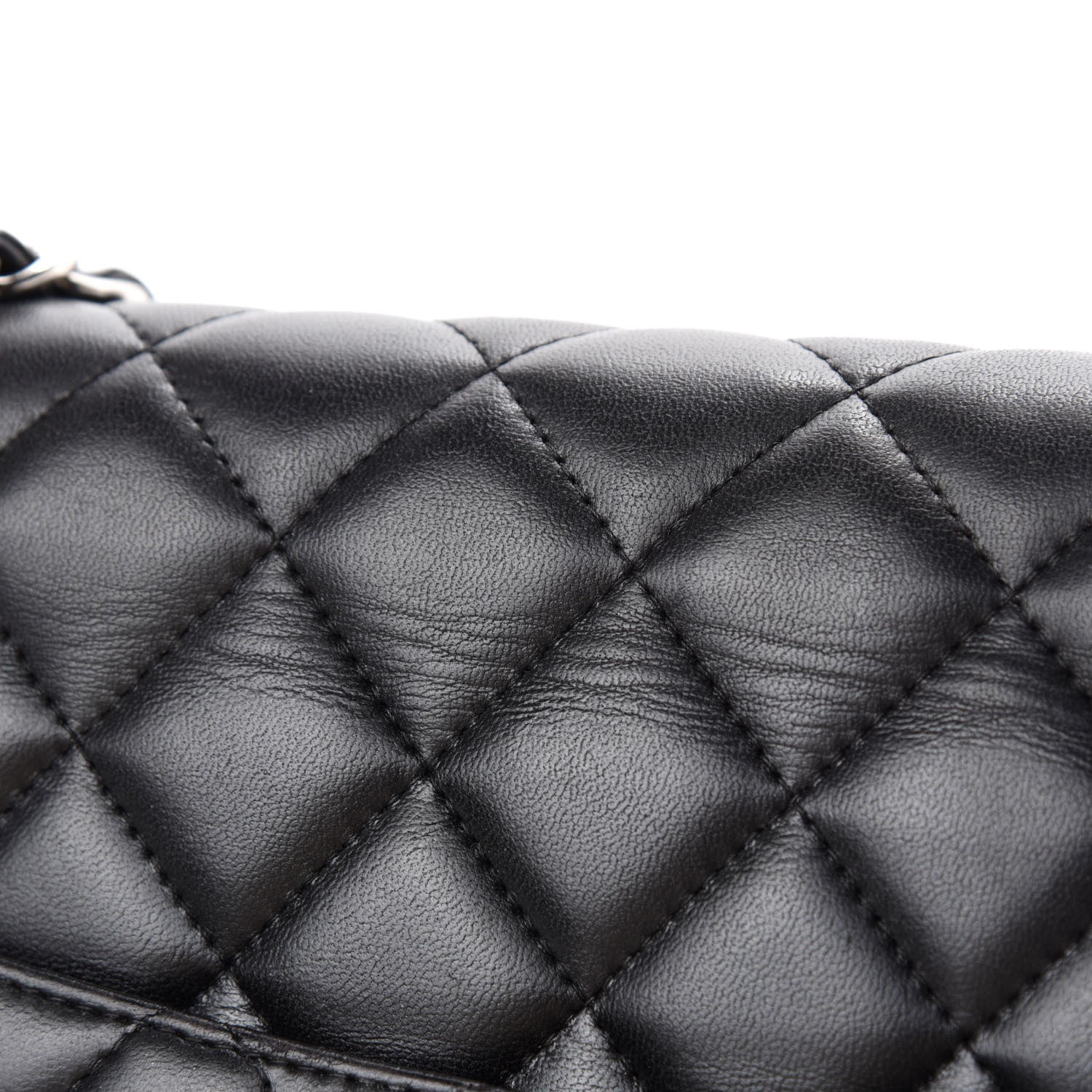 Chanel Lambskin Quilted Maxi Double Flap Black 10 of 16