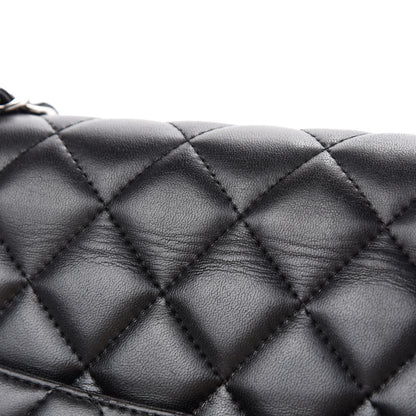 Chanel Lambskin Quilted Maxi Double Flap Black 10 of 16