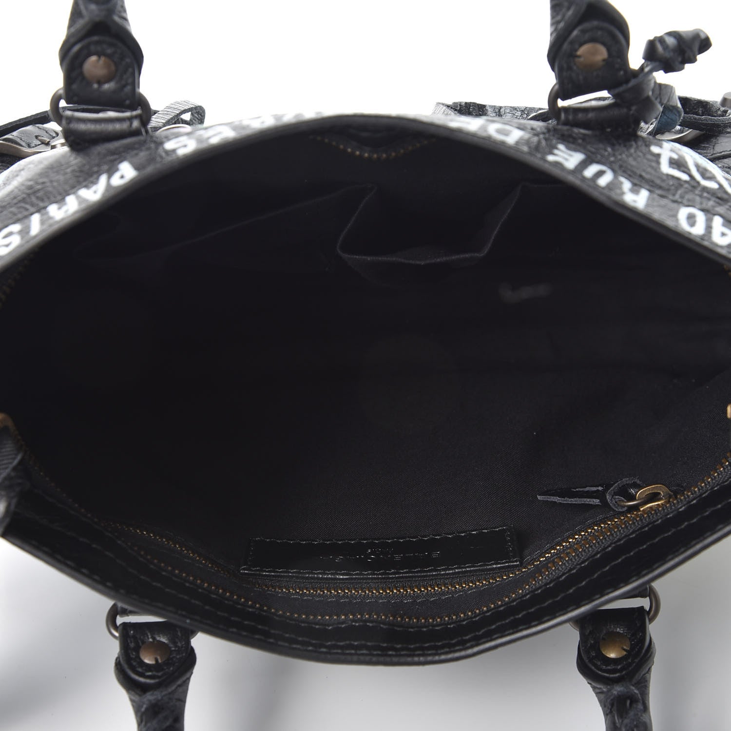 Balenciaga Agneau Graffiti All Over Classic Hardware S City Black Multicolor 4 of 10