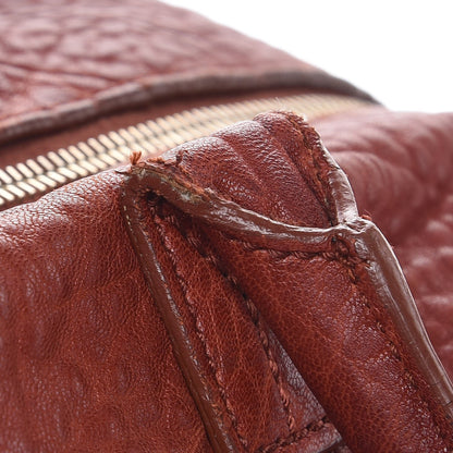 Saint Laurent Pebbled Lambskin Easy Sac Burnt Orange 8 of 11