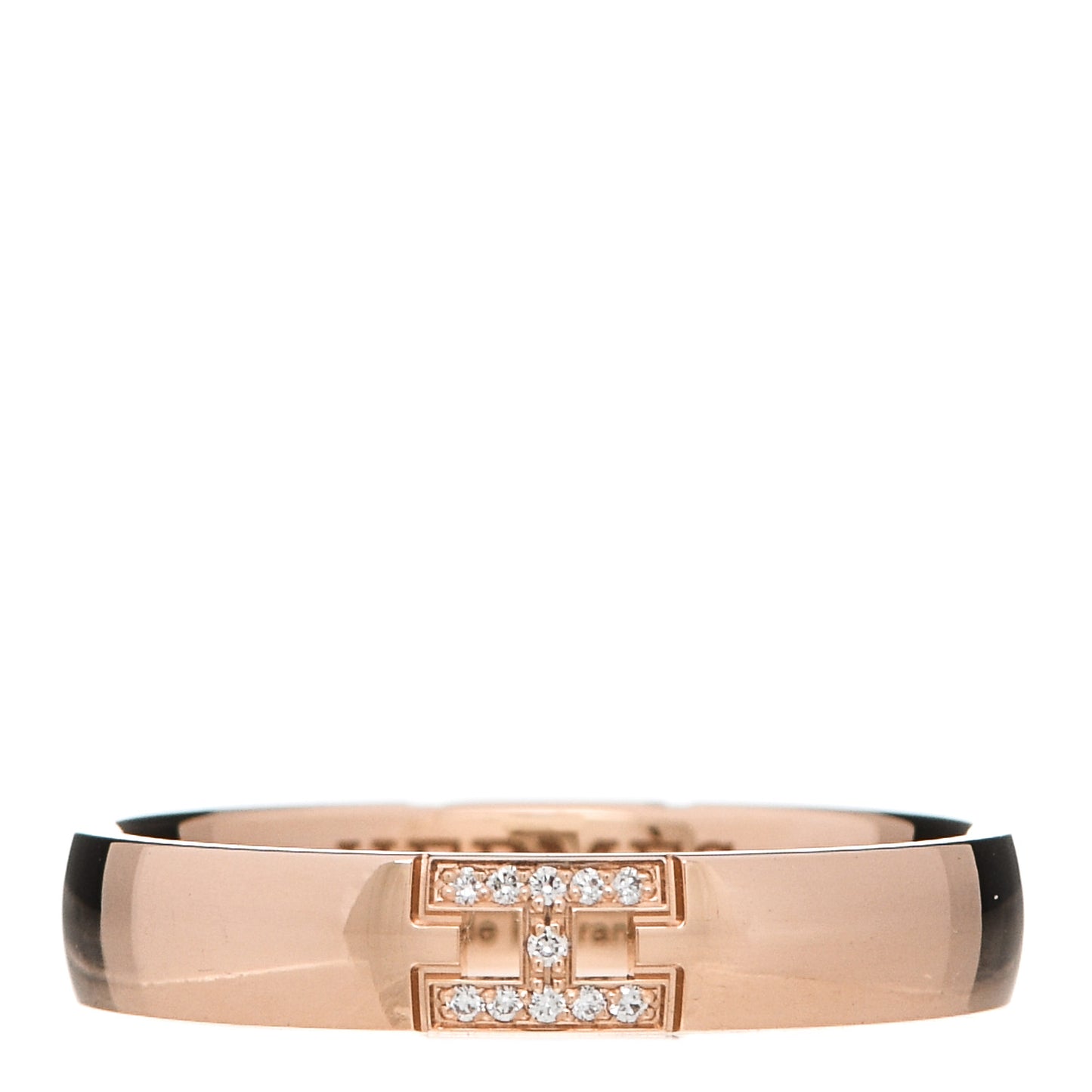 18K Rose Gold Diamond Ever Herakles Wedding Band Ring 54 7