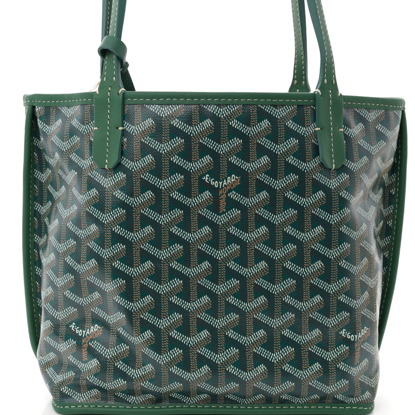 Goyardine Reversible Mini Anjou Green