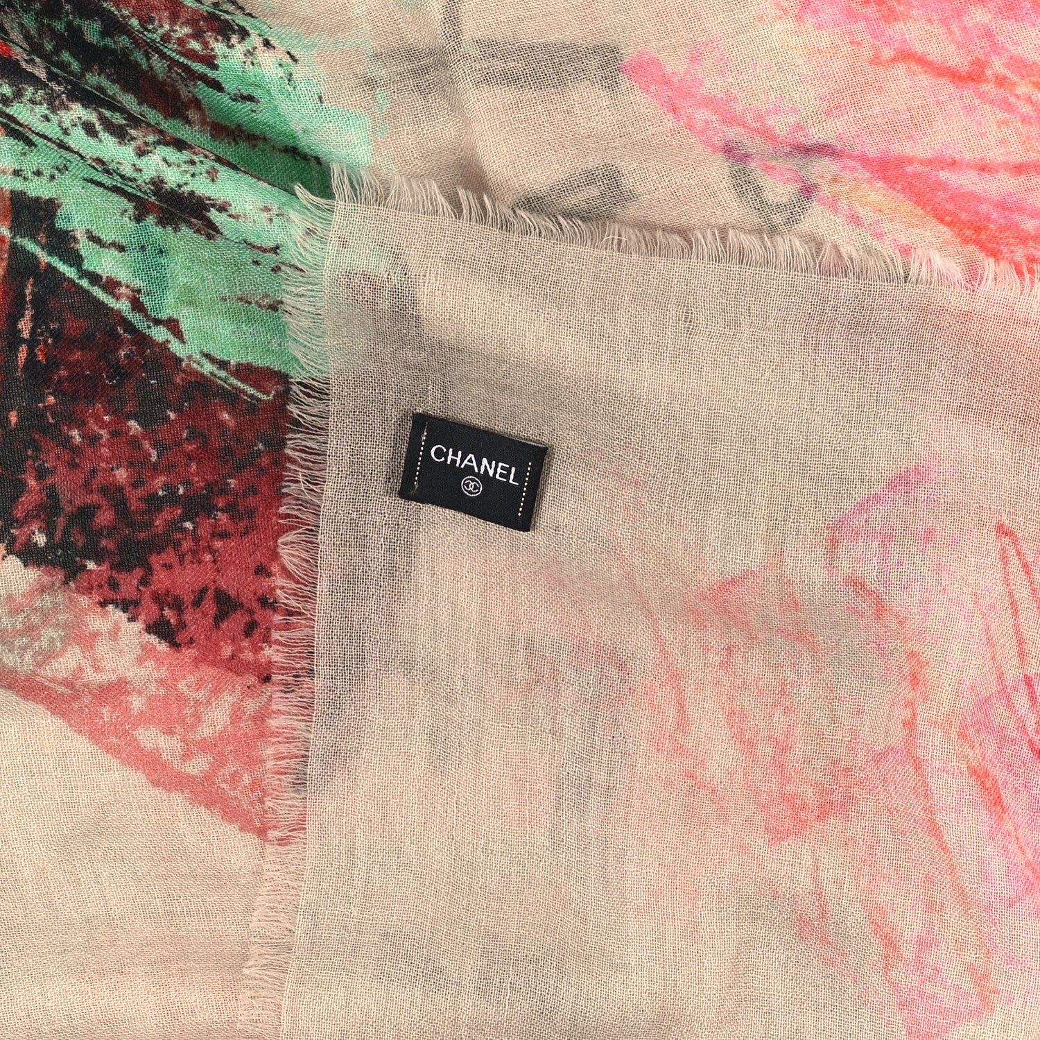 Chanel Cashmere No. 5 Scarf Multicolor 3 of 3