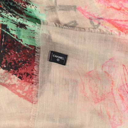 Chanel Cashmere No. 5 Scarf Multicolor 3 of 3