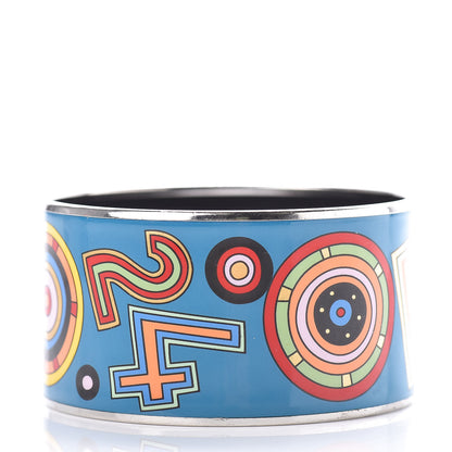 Hermes Enamel Printed Tohu Bohu Extra Wide Bracelet 70 3 of 6