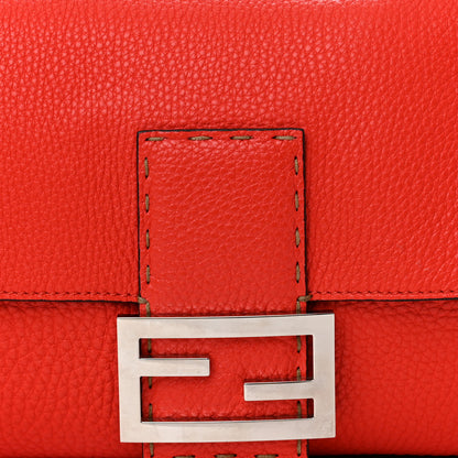 Fendi Cuoio Romano Selleria Large Baguette Papavero 7 of 10