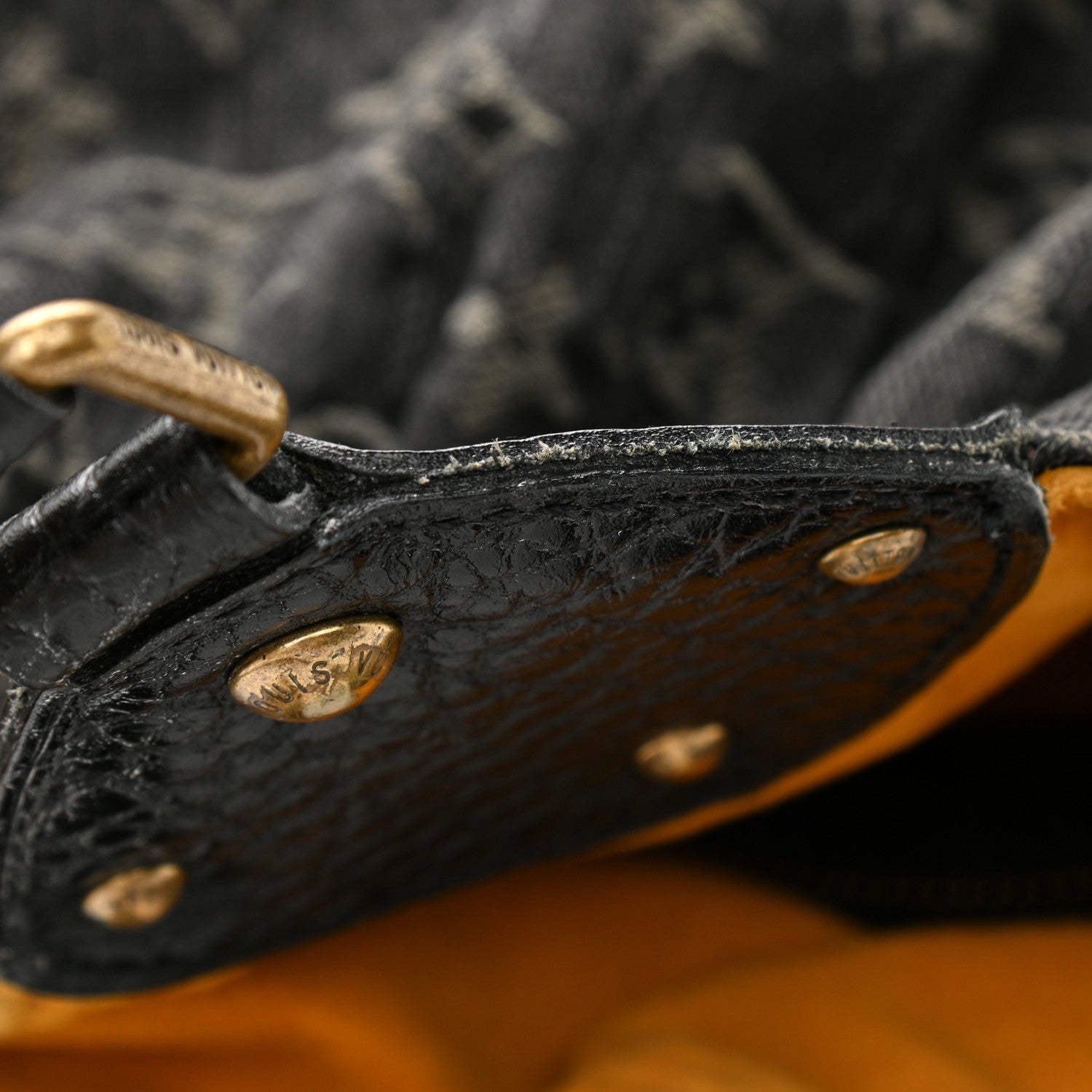 Louis Vuitton Denim Mahina XL Black 9 of 10