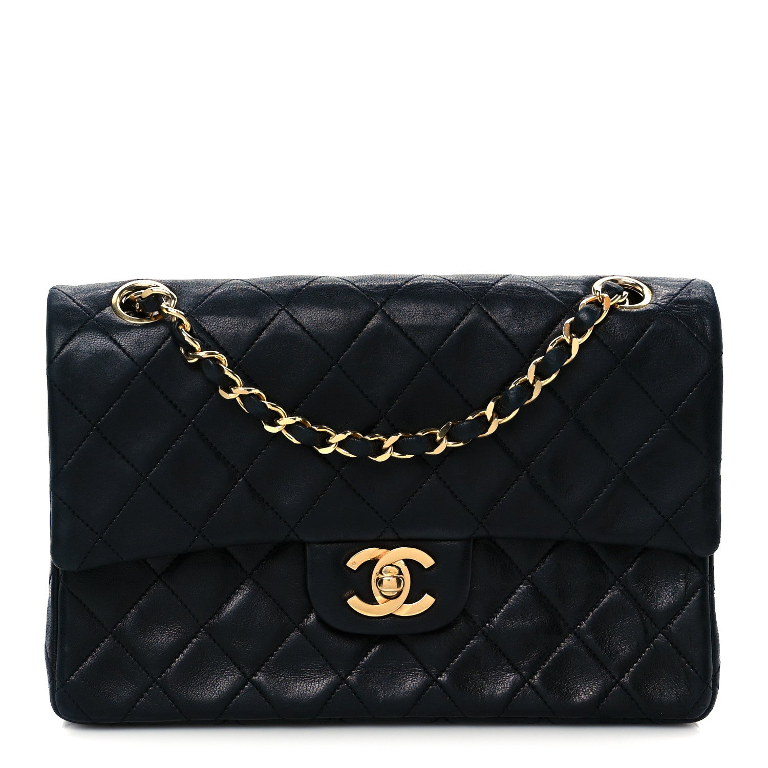 Chanel Lambskin Quilted Small Double Flap Black 2 of 23