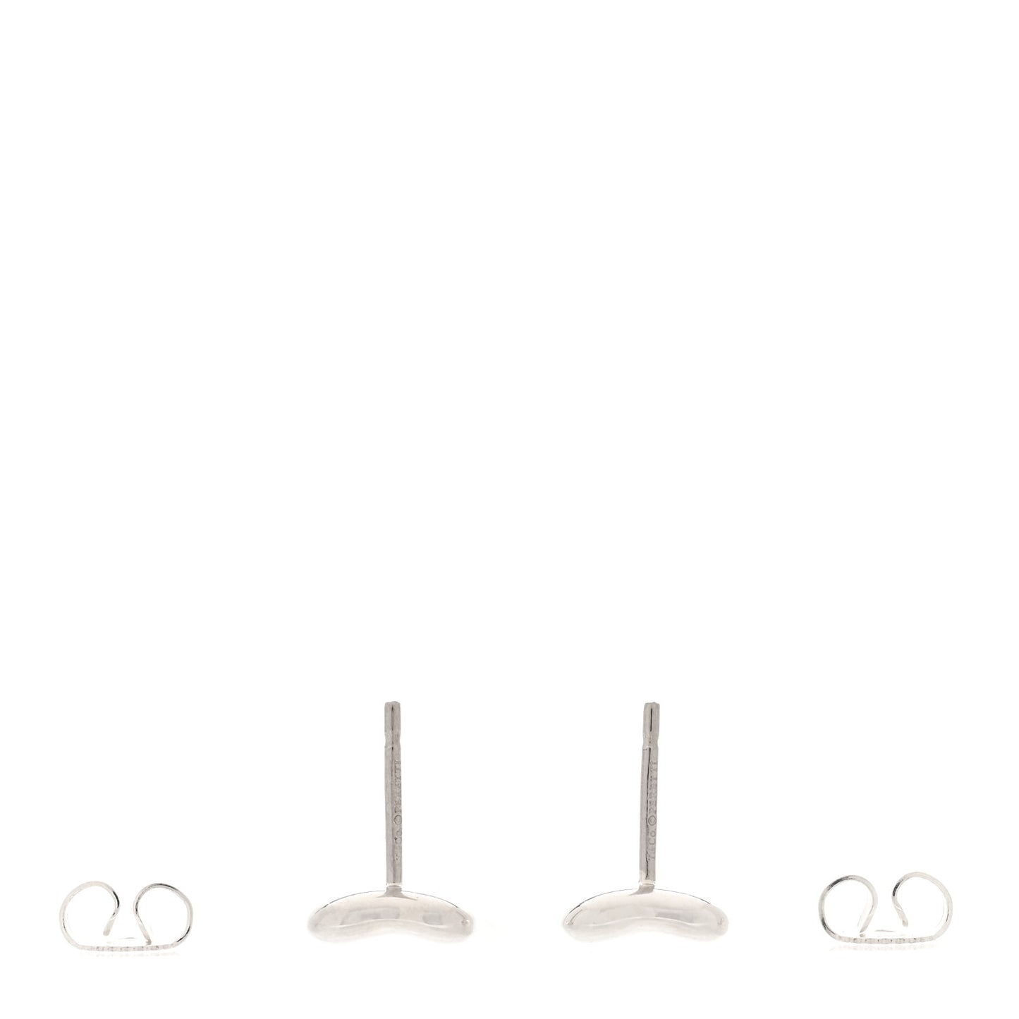 Sterling Silver 9mm Elsa Peretti Bean Earrings