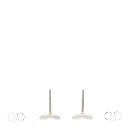 Tiffany Sterling Silver 9mm Elsa Peretti Bean Earrings 3 of 5