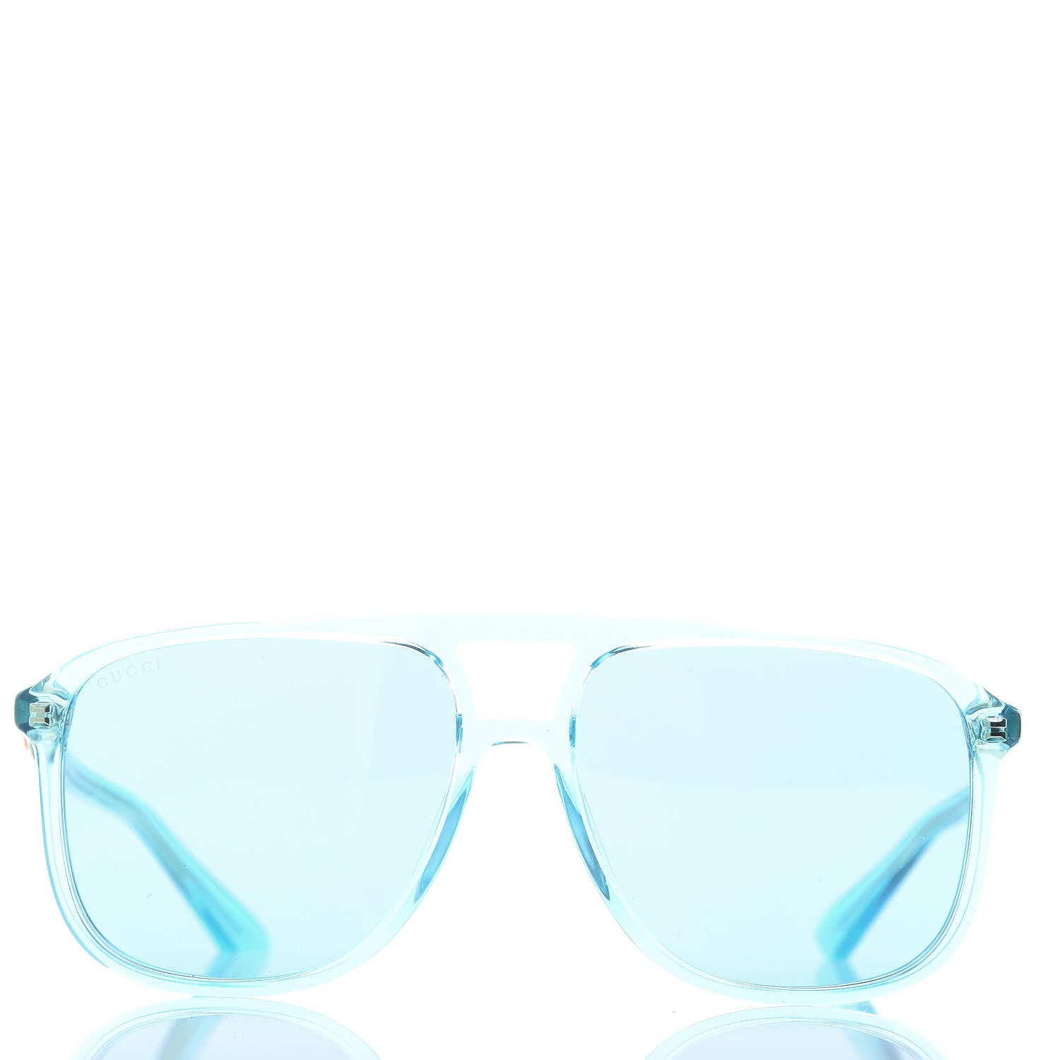 Gucci Squared Aviator Sunglasses GG0262S Blue 3 of 6