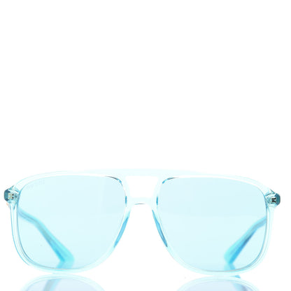 Gucci Squared Aviator Sunglasses GG0262S Blue 3 of 6