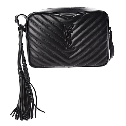 Saint Laurent Calfskin Matelasse Monogram Lou Camera Bag Black 1 of 10