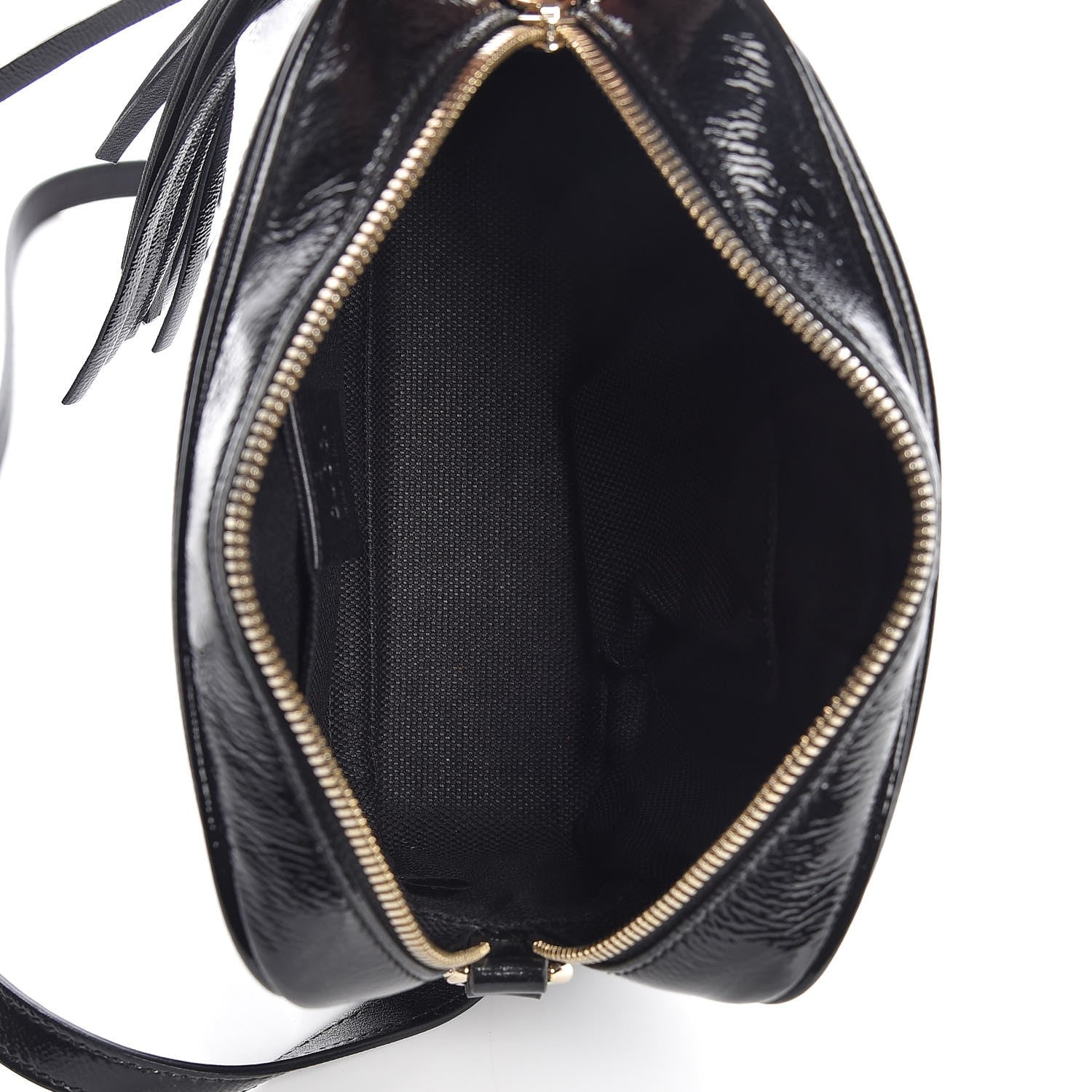 Gucci Soft Patent Small Soho Disco Bag Black 5 of 7