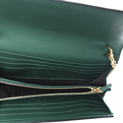 Gucci Snakeskin Jackie 1961 Chain Wallet Green 6 of 11