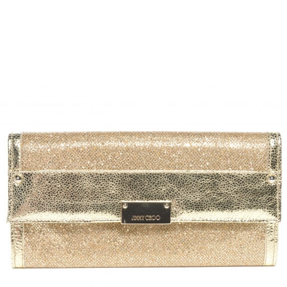 Glitter Fabric Reese Clutch Wallet Metallic