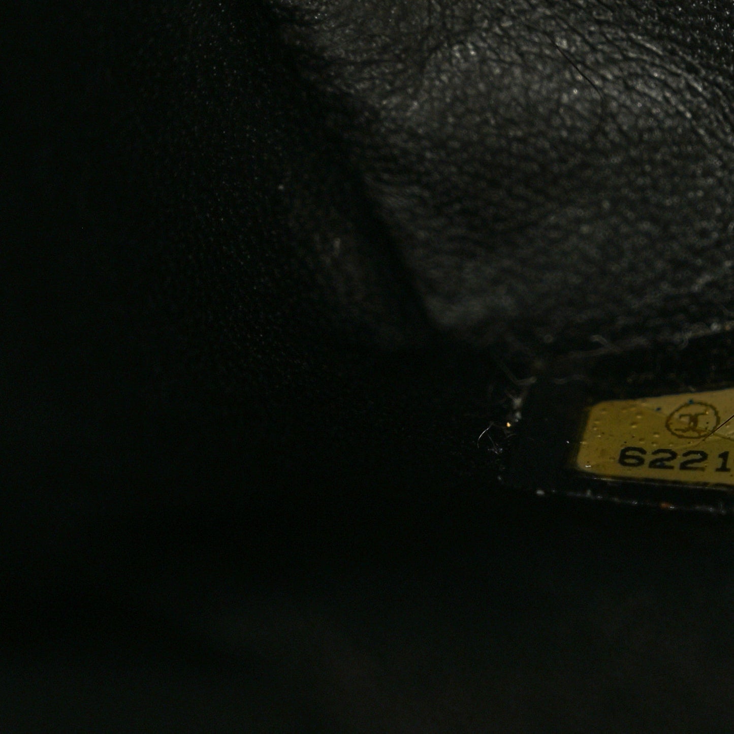 Grained Calfskin Bijoux Chain Shoulder Bag Black