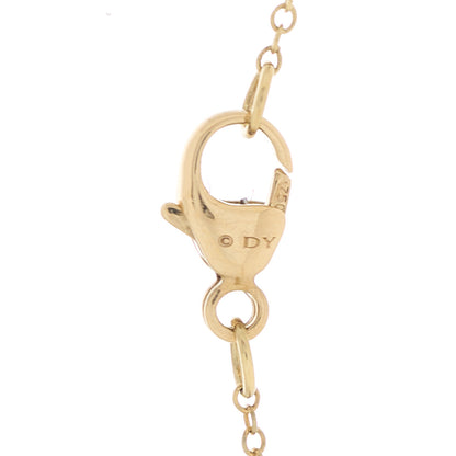 David Yurman 18K Yellow Gold Diamond Initial A Charm Necklace 4 of 4