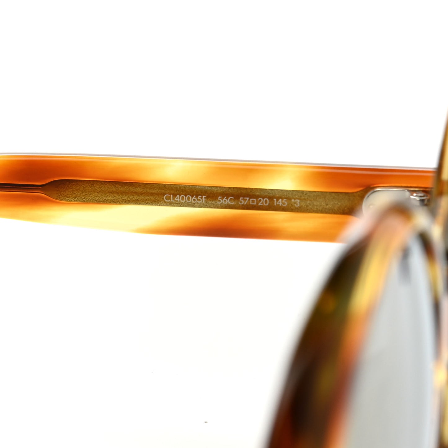 Acetate Polarized Oval Sunglasses CL 40065 Brown
