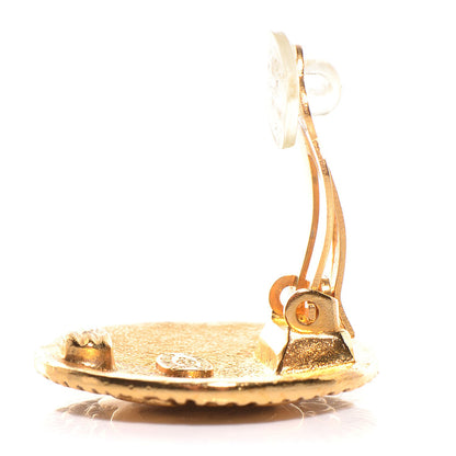 Chanel CC Clip On Earrings Gold 3 of 4