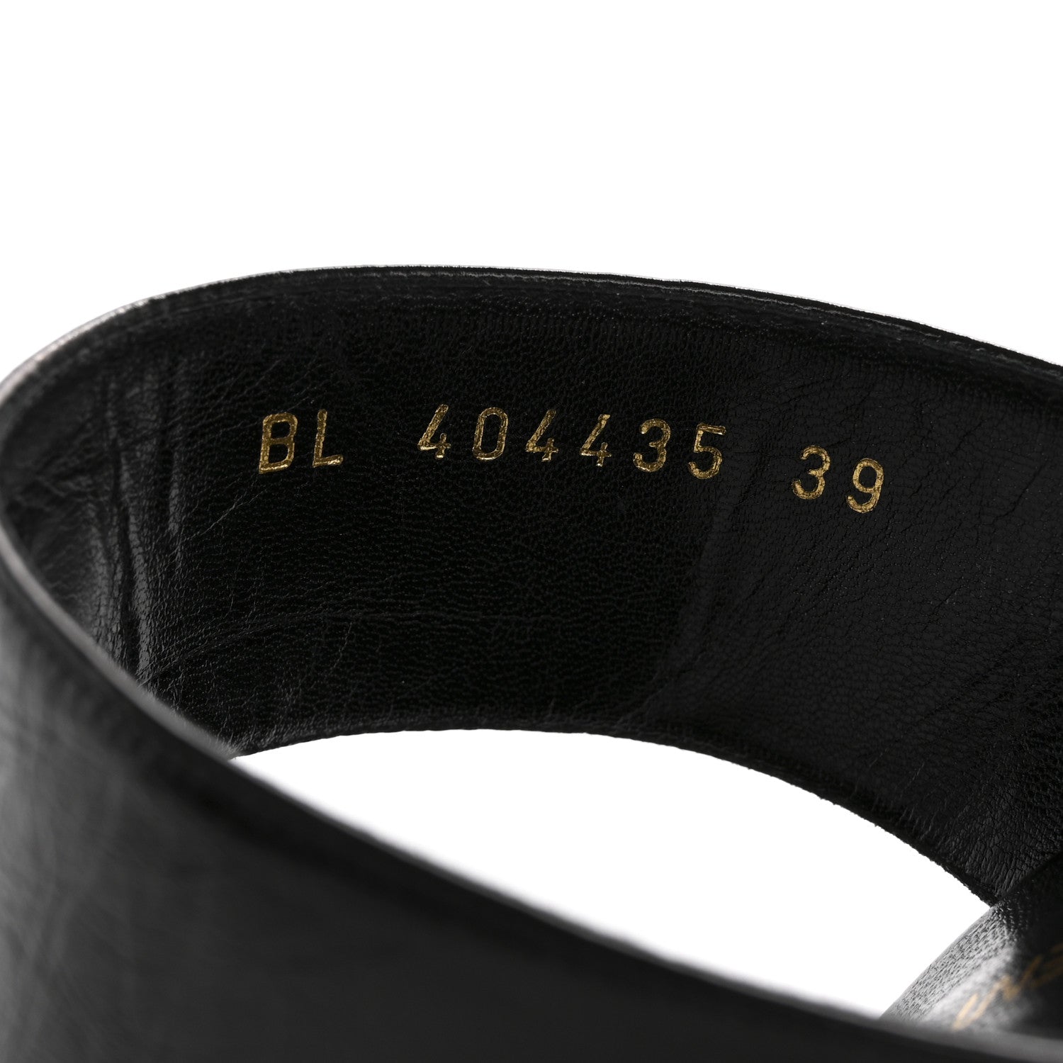 Saint Laurent Shiny Calfskin Fetish 105 Sandal 39 Black 9 of 10