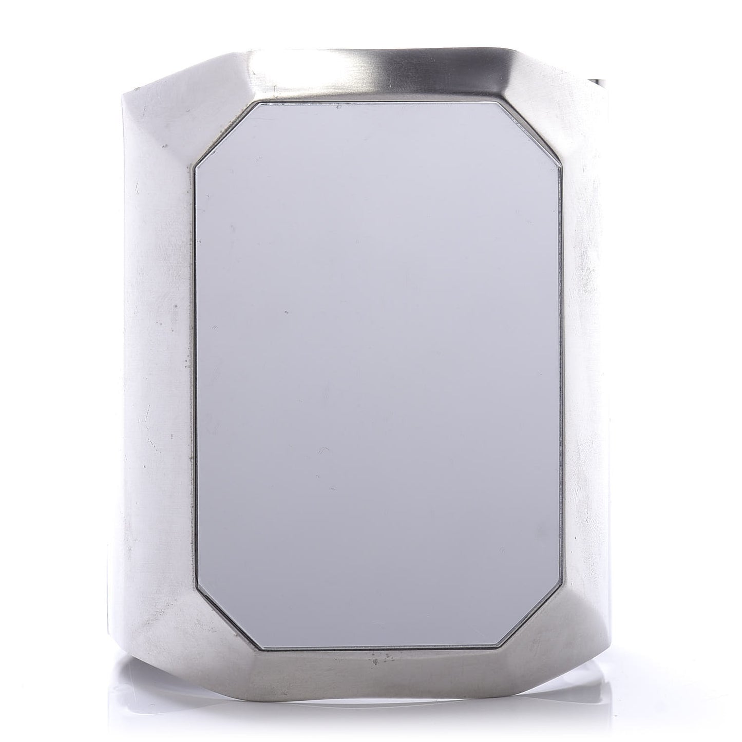Metal Wide CC Mirror Cuff Silver