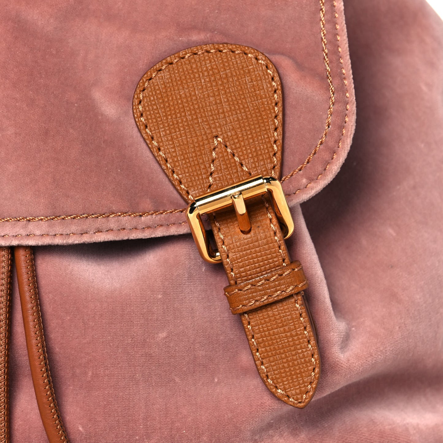 Velvet Large Rucksack Backpack Ash Pink