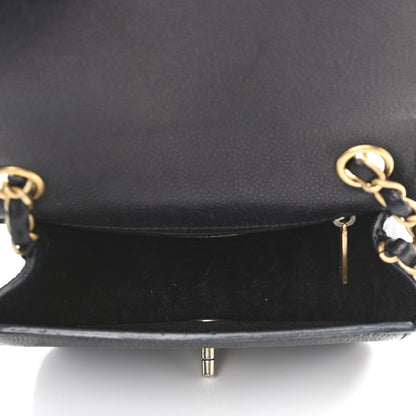 Chanel Grained Calfskin Mini Square Classic Pure Flap Black 5 of 12