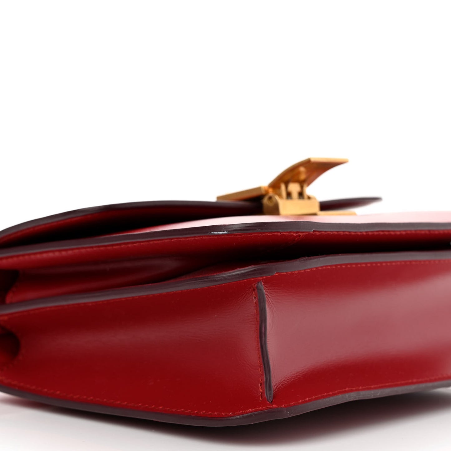 Box Calfskin Teen Classic Box Flap Bag Red