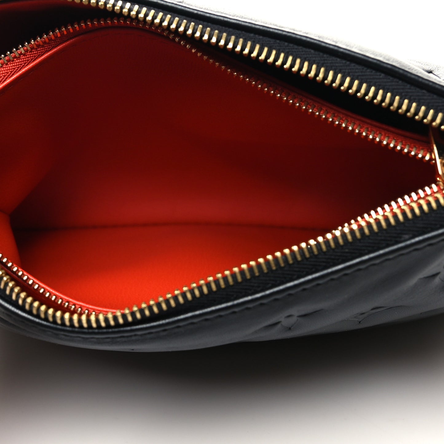 Lambskin Embossed Monogram Coussin BB Black
