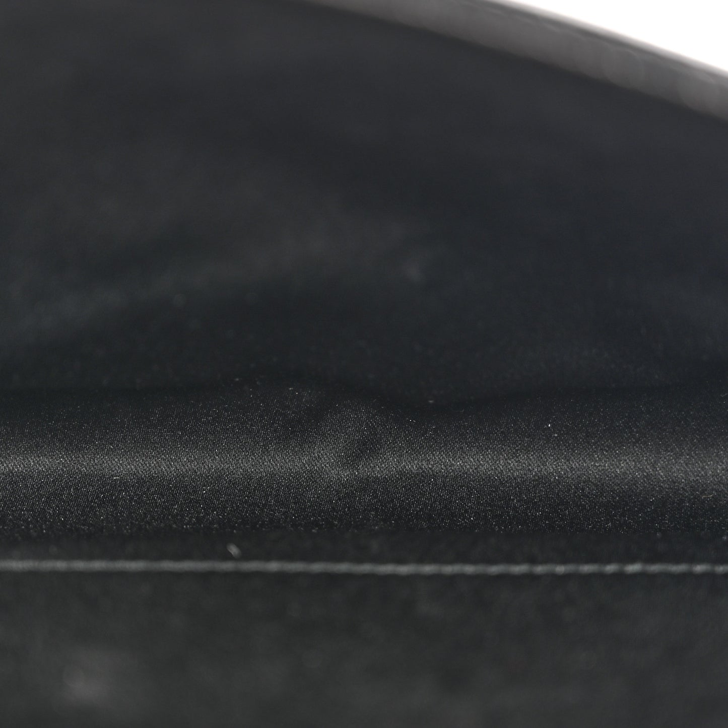 Metallic Calfskin Large Belle De Jour Clutch Dark Silver