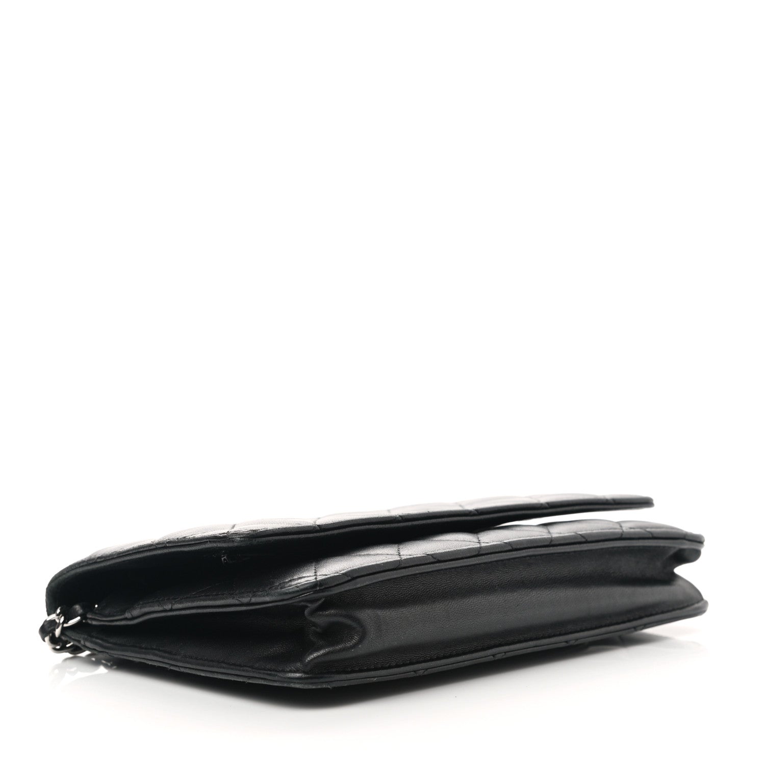 Chanel Lambskin Quilted Wallet On Chain WOC Black 4 of 13