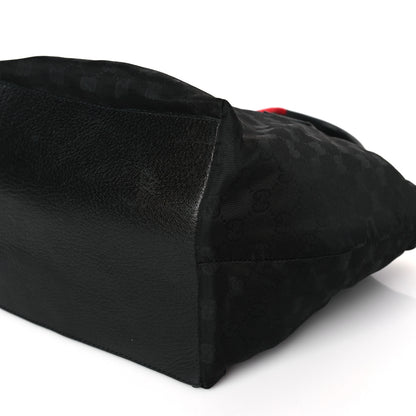 Gucci GG Monogram Medium Web Handle Bucket Tote Black 9 of 9