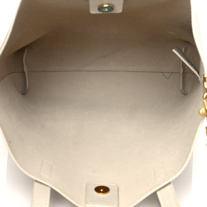 Saint Laurent Calfskin Toy Shopping Tote Porcellana 8 of 13