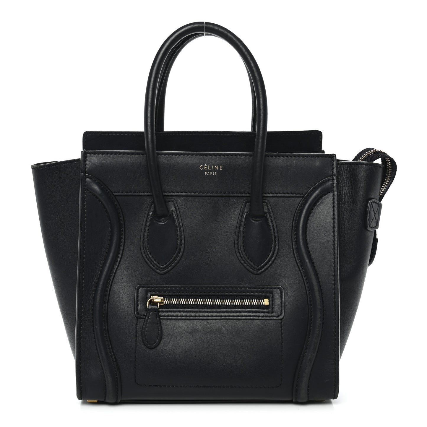 Smooth Calfskin Micro Luggage Navy Blue