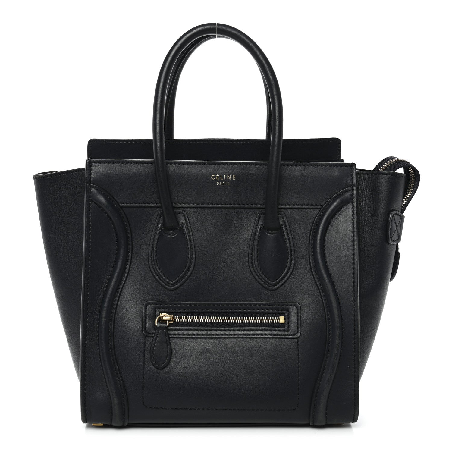 Celine Smooth Calfskin Micro Luggage Navy Blue 1 of 17