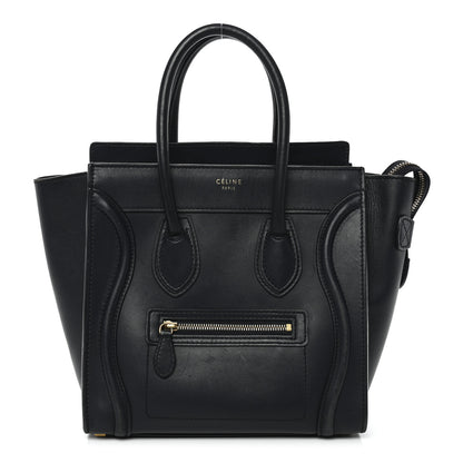 Celine Smooth Calfskin Micro Luggage Navy Blue 1 of 17