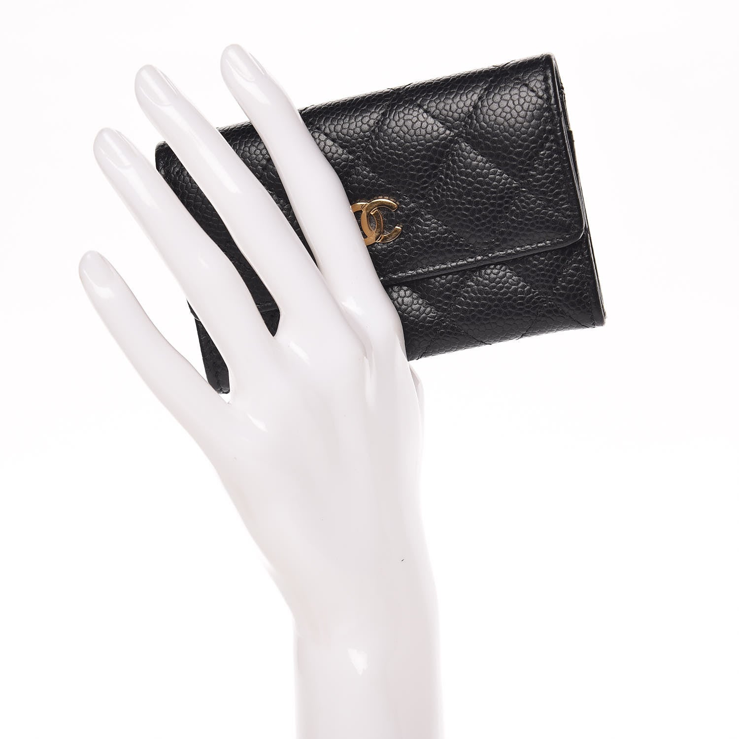 Chanel Caviar Quilted Flap Card Holder Black 2 of 11