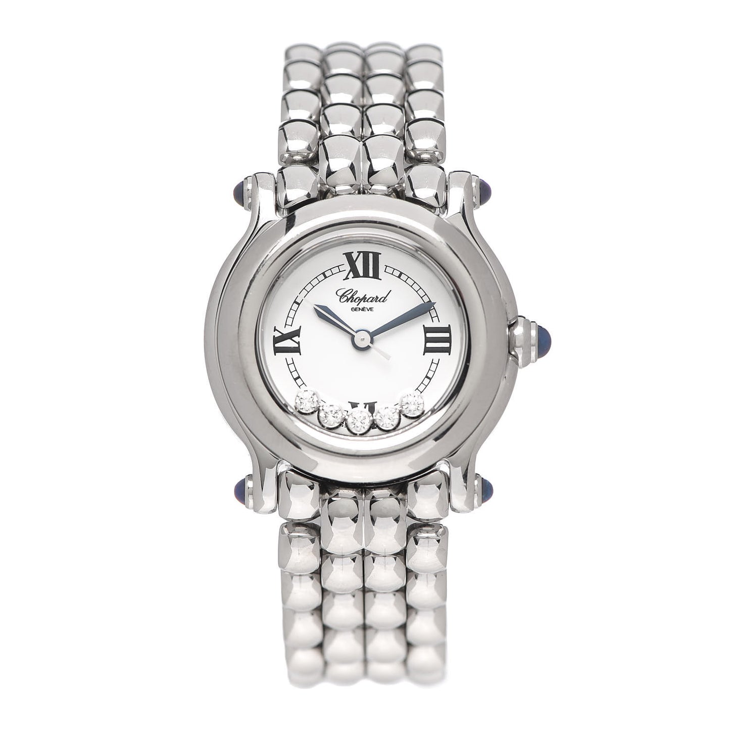 Stainless Steel 5 Diamond 26mm Happy Sport Quartz Watch