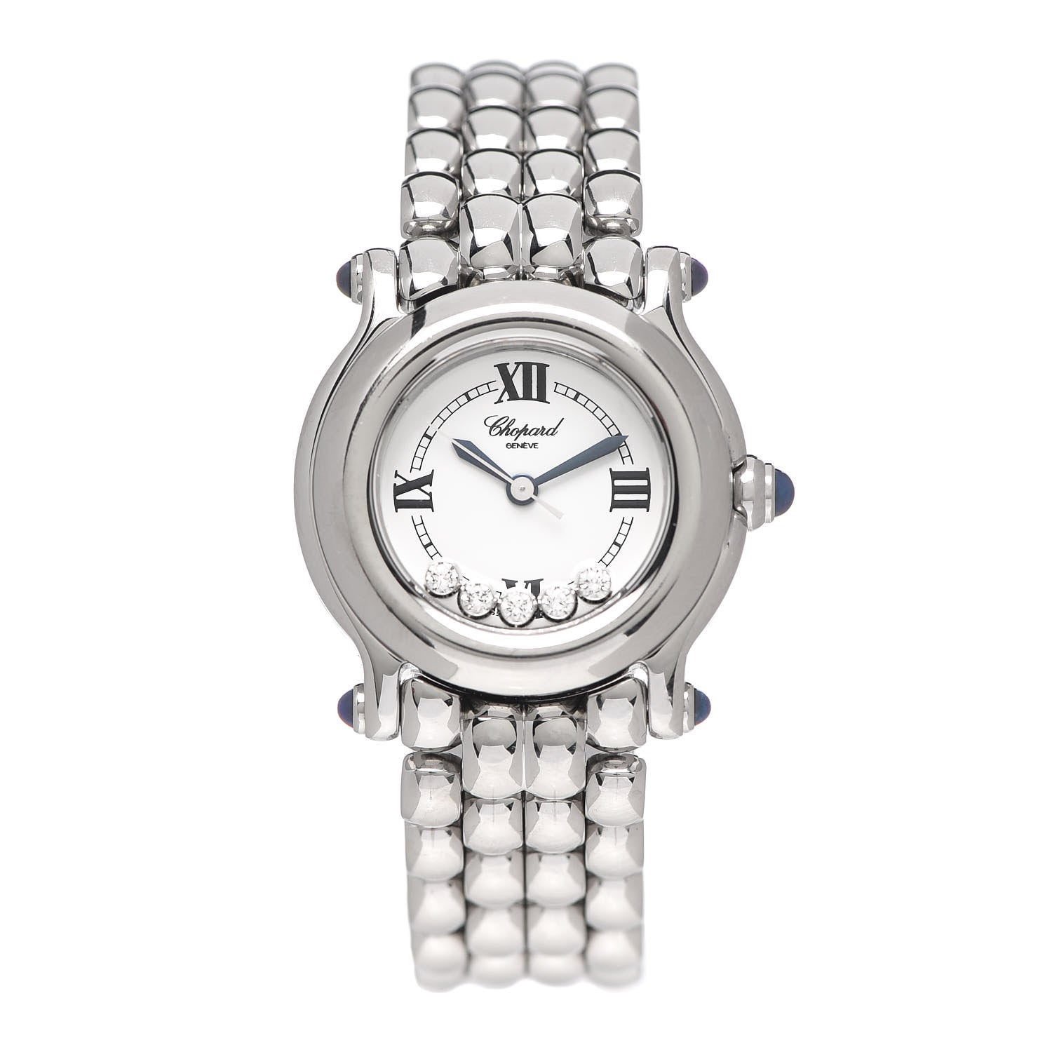 Chopard Stainless Steel 5 Diamond 26mm Happy Sport Quartz Watch 1 of 5