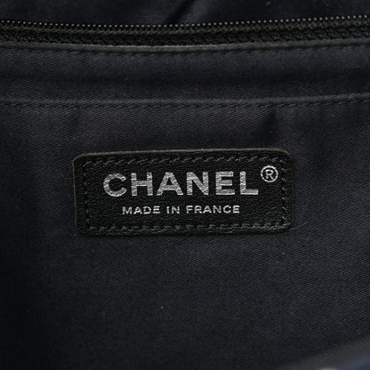 Chanel Denim Tweed Patchwork Jumbo Single Flap Blue 6 of 10
