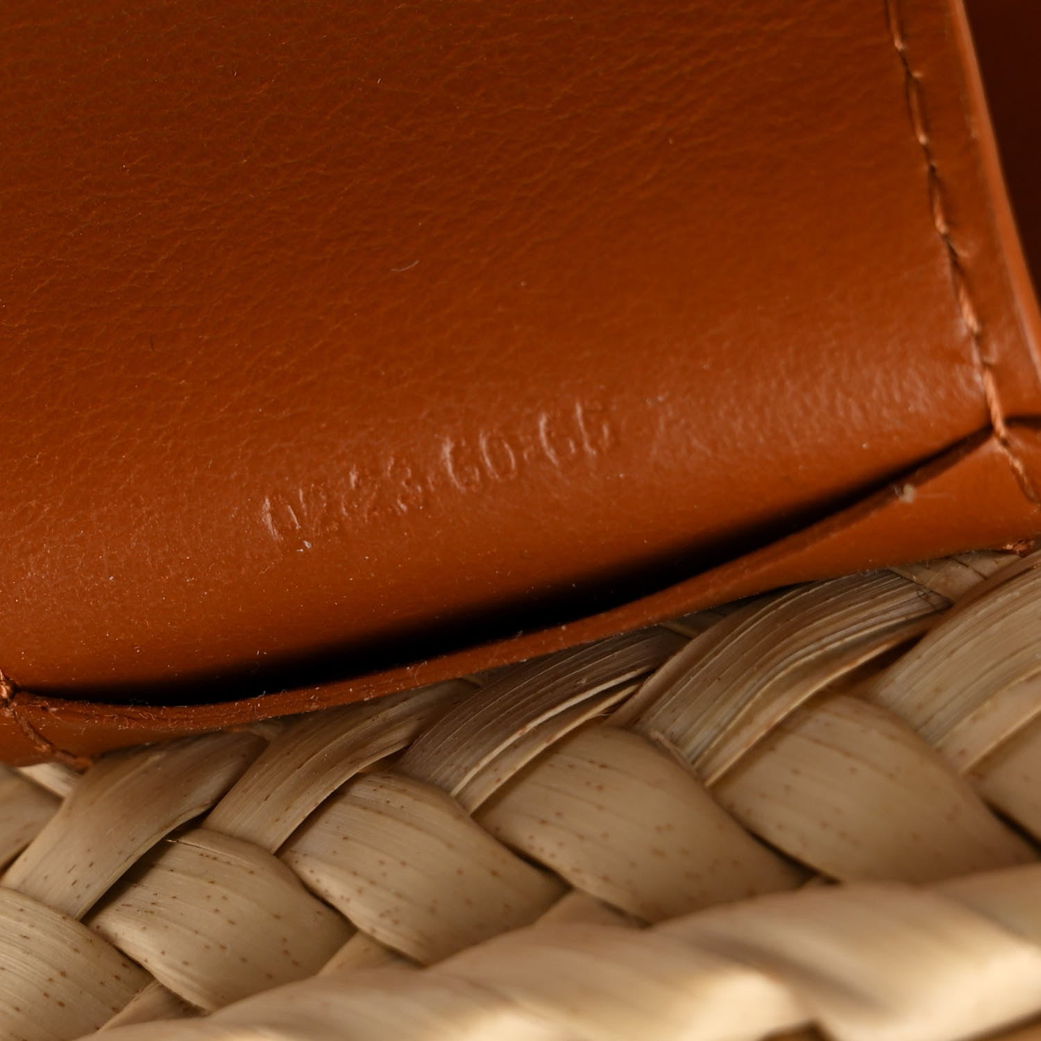 Chloe Raffia Smooth Calfskin Medium Sense Basket Caramel 8 of 14