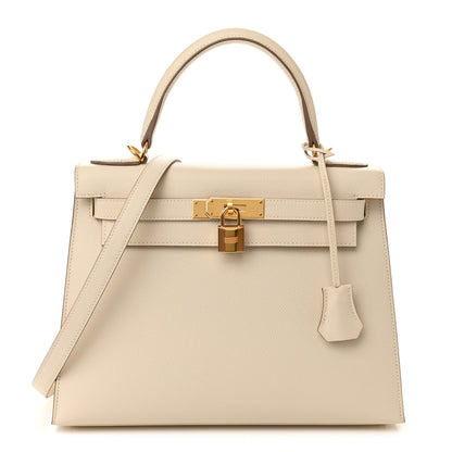 Hermes Epsom Kelly Sellier 28 Craie 1 of 15