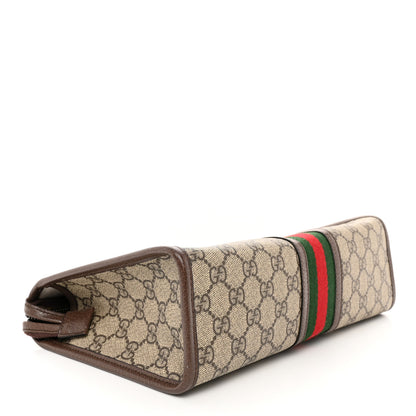 Gucci GG Supreme Monogram Web Ophidia GG Toiletry Case Beige New Acero 4 of 10