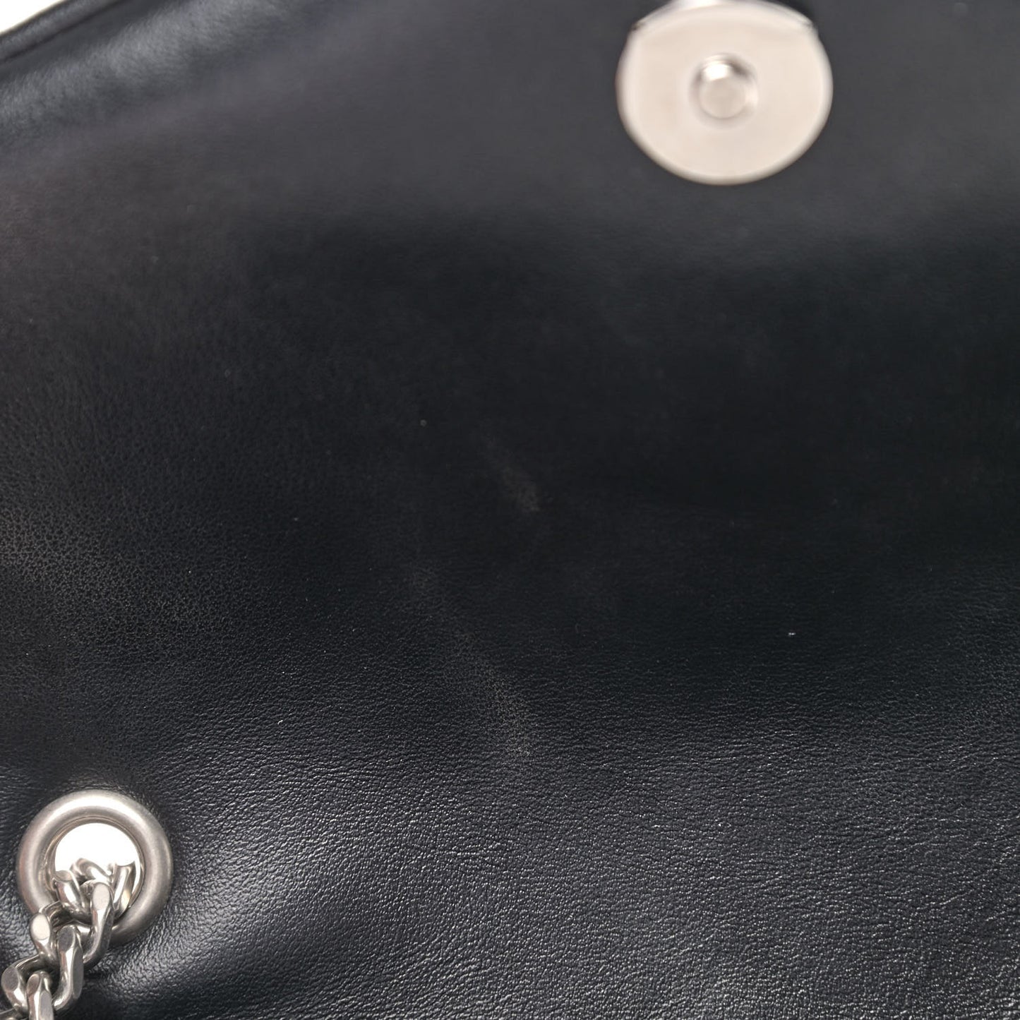Calfskin Y Quilted Monogram Small Loulou Chain Satchel Black