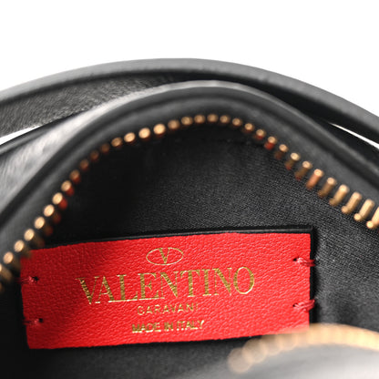 Valentino Garavani Calfskin VLogo Round Crossbody Bag Black 6 of 10