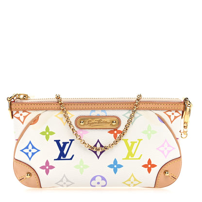 Louis Vuitton Monogram Multicolor Pochette Milla MM White 1 of 9