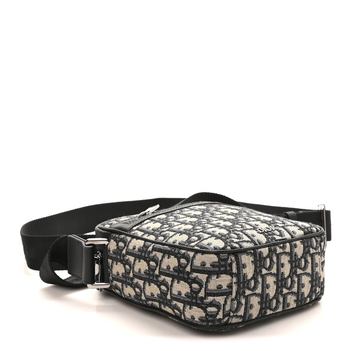 Oblique Messenger Pouch Beige Black
